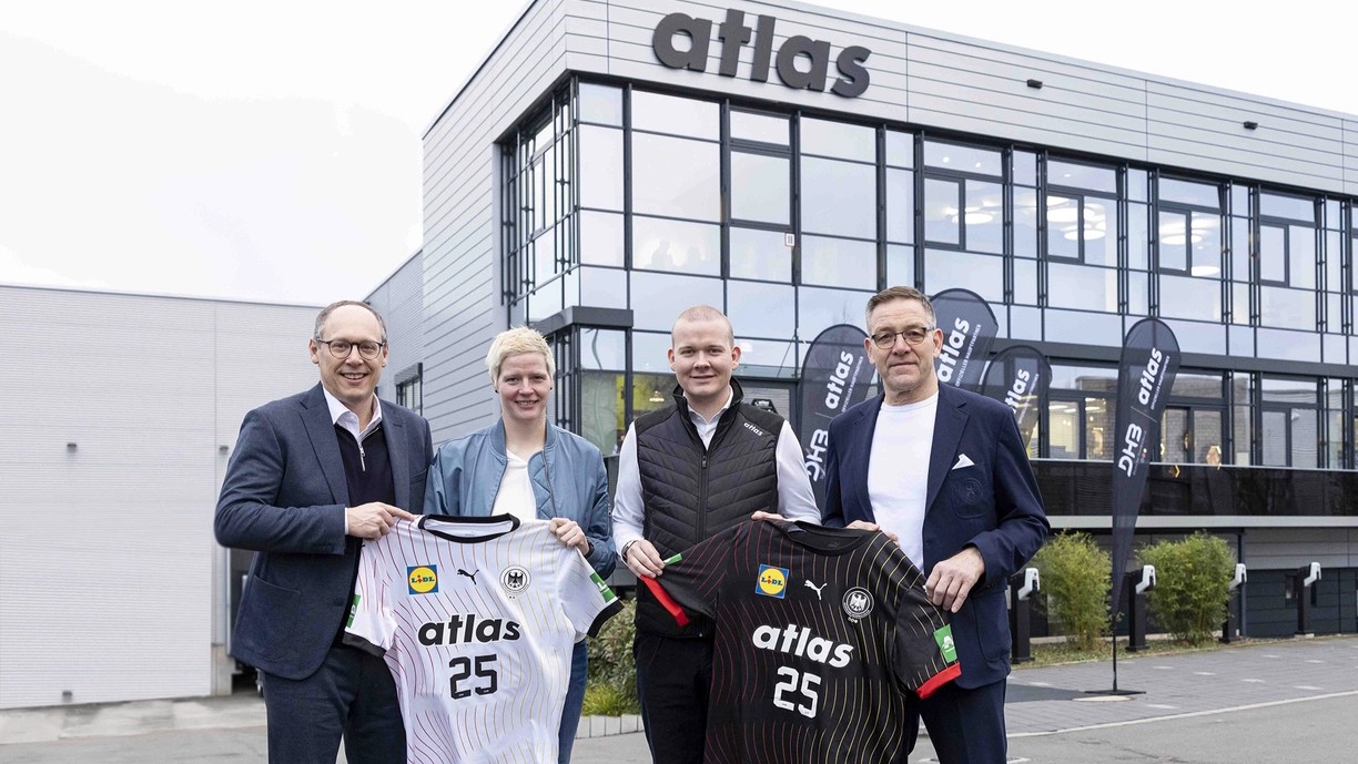 Sicherheitsschuh-Hersteller Atlas ist neuer Hauptpartner des Deutschen Handballbunds - Quelle: Atlas Schuhfabrik GmbH & Co.KG/ Kenny Beele
