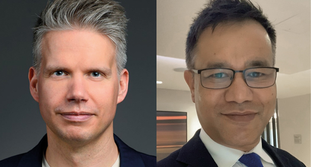 Marken als Motor der Demokratie - Klaus Beiermann (l.) und Prof. Dr. Rajat Roy (r., beide Bond University) - Quelle: Bond University; Klaus Beiermann