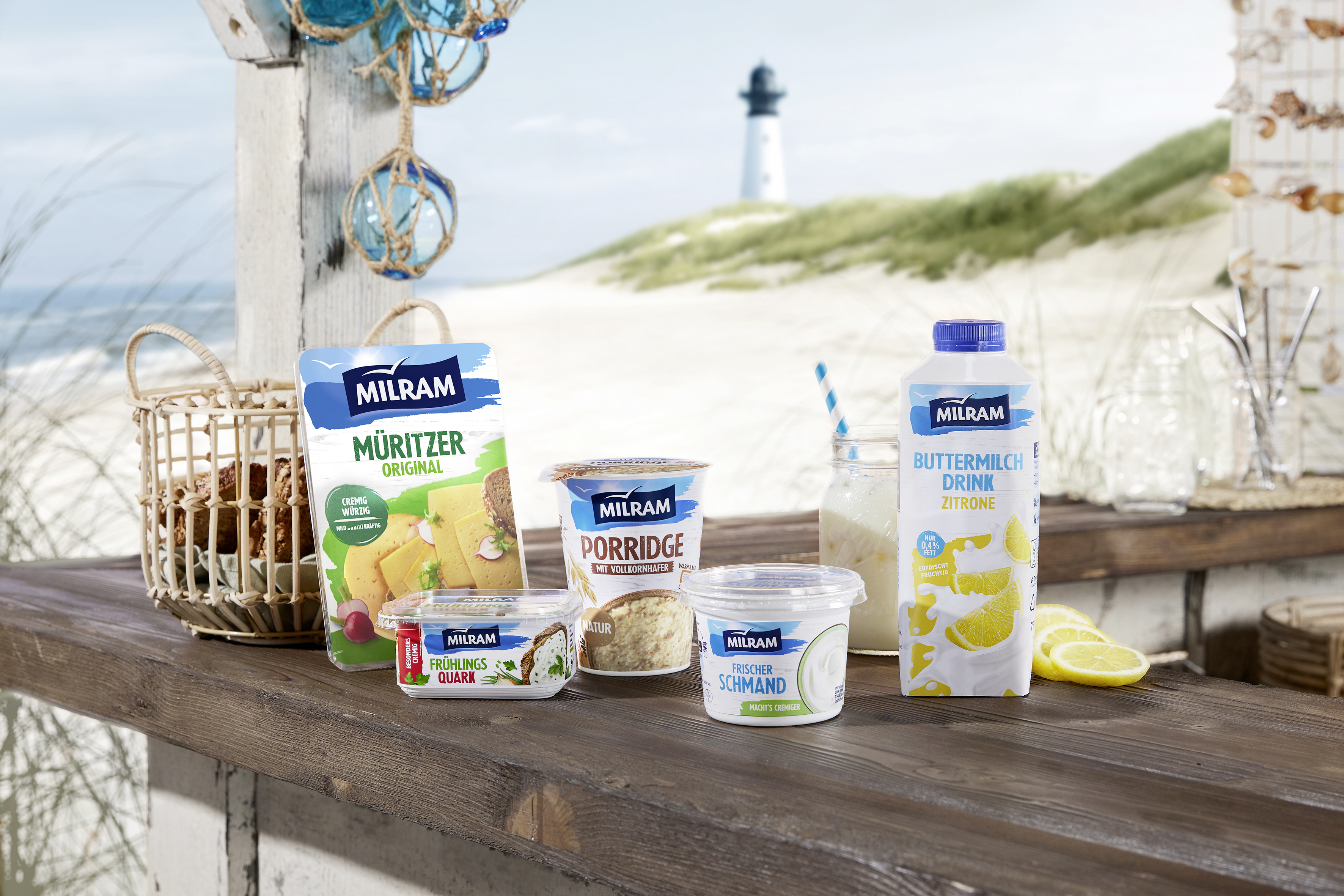 Verpackungsrelaunch bei Milram - Quelle: DMK Deutsches Milchkontor GmbH/Milram