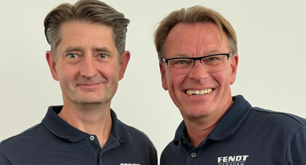 Fendt-Caravan vollzieht Führungswechsel - Die Fendt-Caravan-Geschäftsführer (vl.): Andreas Dirr führt seine Rolle als Geschäftsführer fort und übernimmt zusätzliche Verantwortungsbereiche, während Jens Lüpkes neu in die Geschäftsführung eintritt und künftig Vertrieb, Marketing und Aftersales verantwortet – Quelle: Fendt-Caravan
