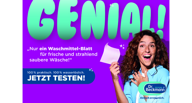 Dr. Beckmann mit neuem Claim, neuem Logo und neuer Kampagne - Dr. Beckman präsentiert sich im frischen Look und startet 'Magic-Leaves-Waschmittel-Blätter'-Kampagne - Quelle: Delta Pronatura GmbH