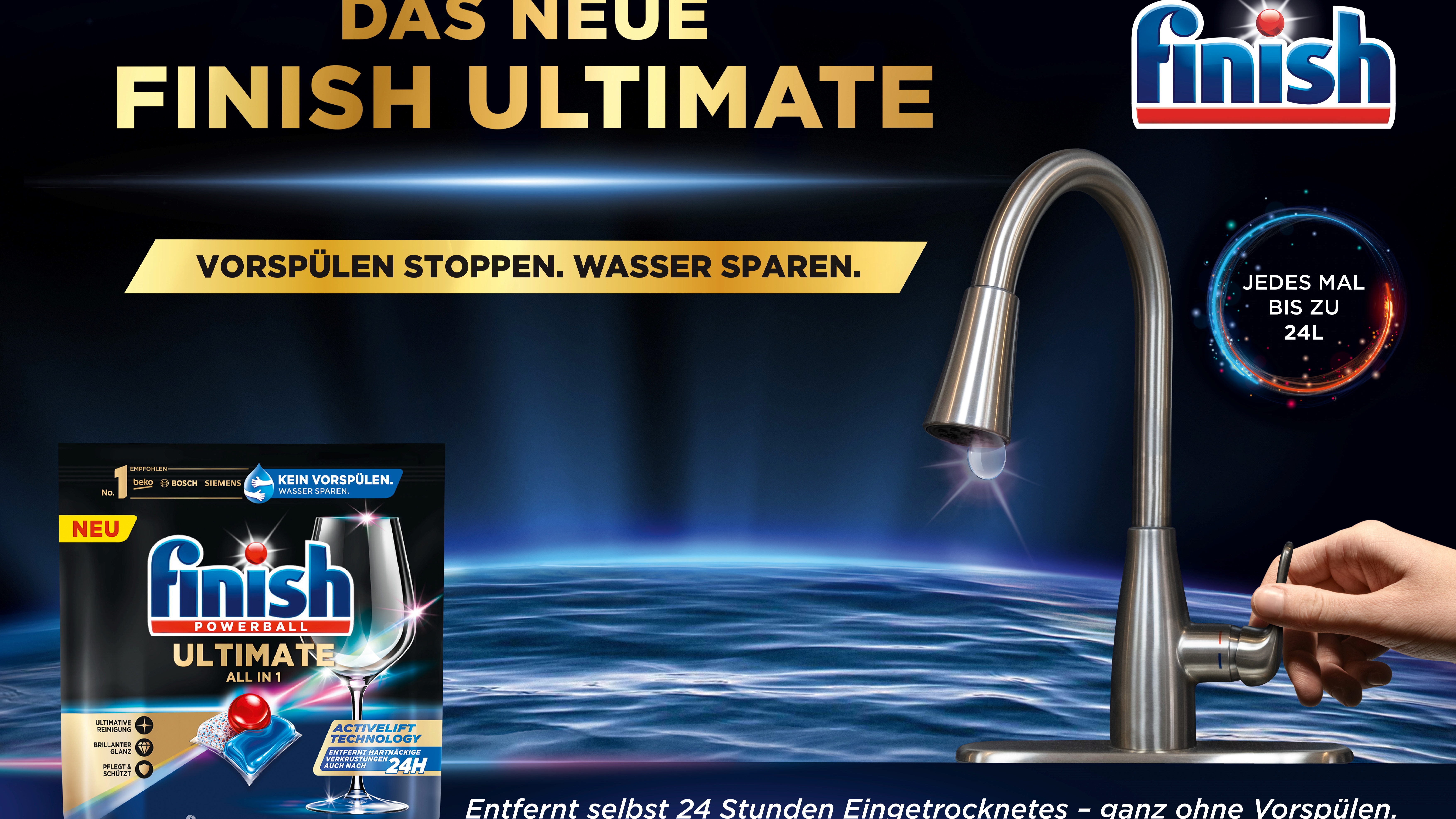 Finish vermeldet Erfolge beim Wasser sparen - Quelle: Reckitt