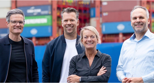 Ex-Otto-Managerin Sabine Jünger wird Europa-Chefin von Front Row - Gründer-Trio mit designierter neuer Chefin (v.l.): Tim Nedden, Jan Bechler, Sabine Jünger und Björn Sjut - Quelle: Front Row