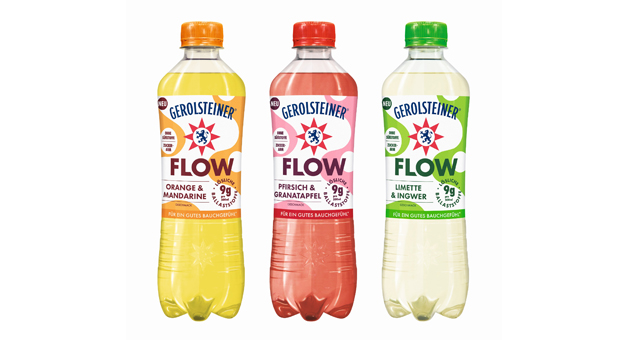 Neues Segment: Gerolsteiner launcht Functional Drink - Die drei Sorten des neuen Functional Drinks von Gerolsteiner: Orange & Mandarine, Pfirsich & Granatapfel und Limette & Ingwer – Quelle: Gerolsteiner