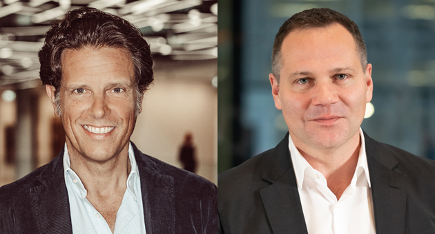 Stabilität in Krisenzeiten - Florian Haller (l.), CEO Serviceplan Group, und Michael Müller (r.), Managing Director NIQ/GfK - Quelle: Thorsten Jochim; NIQ/GfK