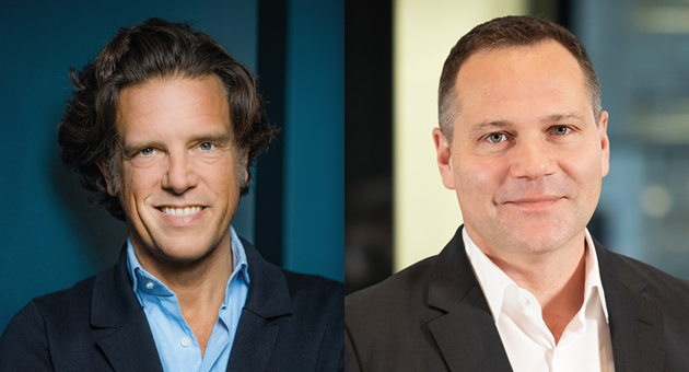Leuchttürme in Krisenzeiten - Florian Haller (l.), CEO Serviceplan Group, und Michael Müller (r.), Managing Director NIQ/GfK Germany - Quelle: Thorsten Jochim; GfK