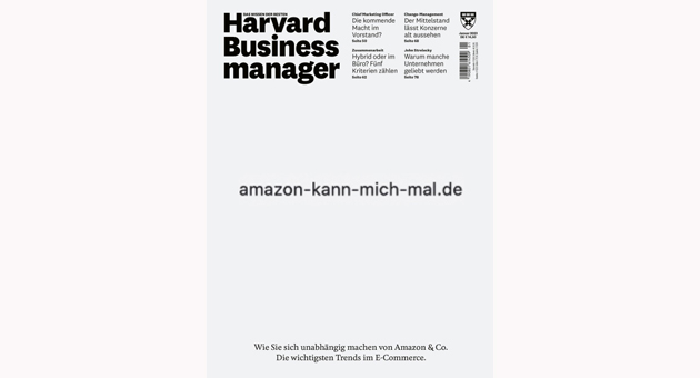 Cover des Monats: 'Harvard Business Manager' siegt im Dezember -