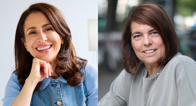 Wie Beauty-Marken Nähe schaffen - Linda Hoeck (l., General Managerin DACH bei Estée Lauder), Fiona Donaldson (r., General Manager Deutschland & Österreich bei Payot) - Quelle: Estée Lauder, Payot