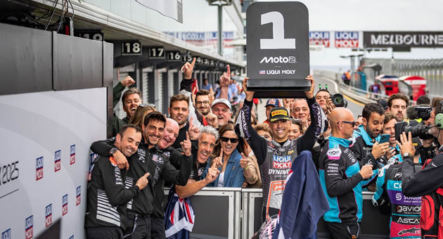 Liqui Moly verlängert MotoGP-Partnerschaft mit neuem Fokus - Der Australier Senna Agius beim Liqui Moly Australien Grand Prix im Oktober 2025 – Quelle: Ronny Lekl gp-photo.de