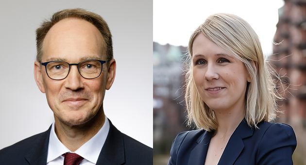 Zwischen KI und Nachhaltigkeit - Univ.-Prof. Dr. Peter Kenning, Heinrich-Heine-Universität Düsseldorf, und Prof. Dr. Lisa-Charlotte Wolter, IU International University of Applied Sciences - Quelle: HMS, SVRV