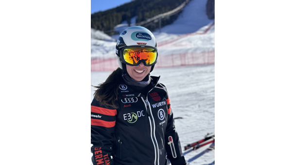 Dr. Beckmann startet Sportsponsoring - Die Marke Dr. Beckmann ist Sponsor der deutschen Abfahrerin Kira Weidle-Winkelmann - Quelle: Delta Pronatura GmbH