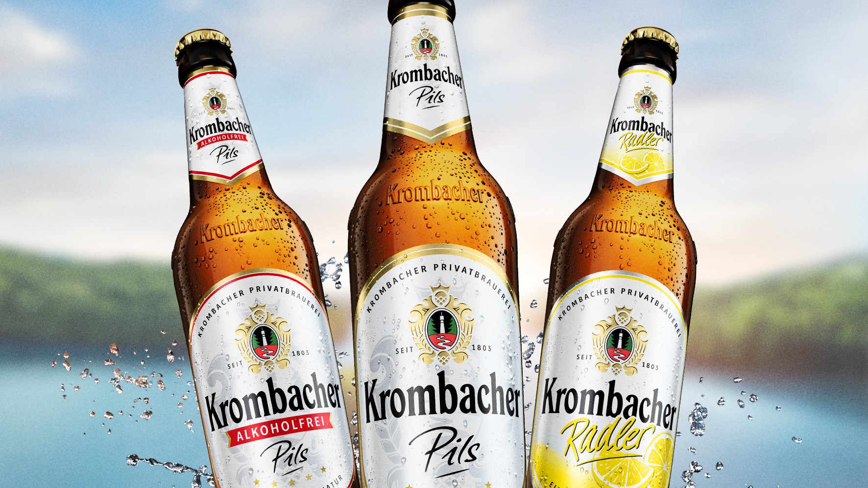 Krombacher frischt Markenauftritt auf - Quelle: Krombacher Brauerei Bernhard Schadeberg GmbH & Co. KG