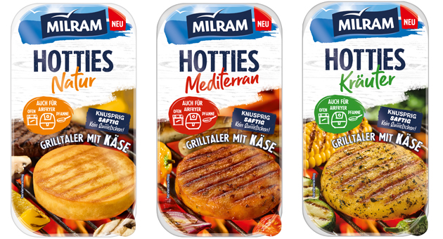 Milram startet mit neuen Hotties in den Grillkäse-Markt - Quelle: DMK Group