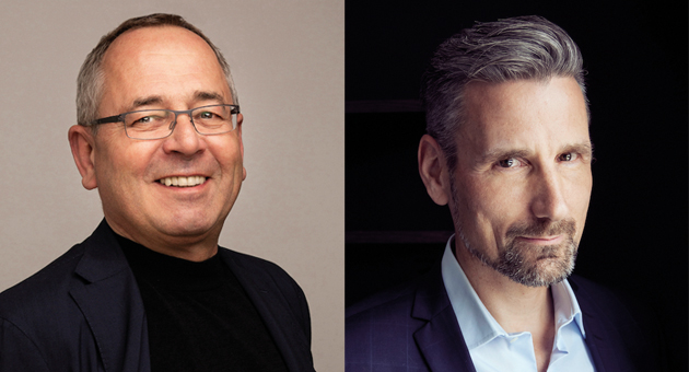 Warum Markenführung ein Update braucht - Uwe Munzinger (l.) ist Gründer und Geschäftsführer der Munzinger Brand & Experience GmbH, Olaf Hartmann (r.) ist Gründer und Geschäftsführer des Multisense Instituts und Host des Podcasts 'Markenkraft' - Quelle: www.christoph-neumann.com, Michael Jungblut