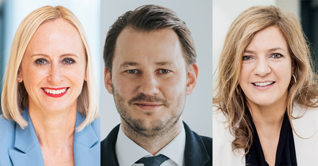 Nachhaltigkeit umfassend denken - Einsatz fr mehr Nachhaltigkeit in der Beauty-Branche (v.l.): Isabel Neudeck (L‘Oréal Luxe), Nicolas Lindner (Börlind) und Yvonne Rostock (Coty) - Quelle: L‘Oréal Luxe Germany/Austria, Sven Cichowicz, Coty