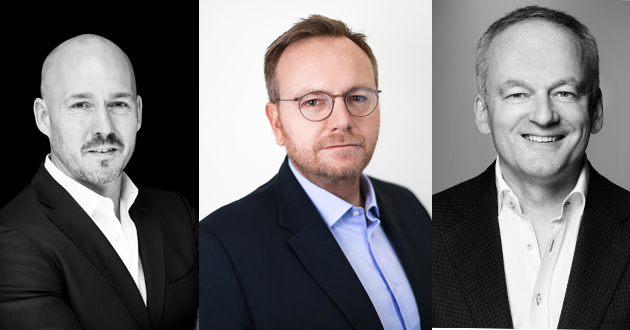 Sicherheit in Krisenzeiten - v.l.: Paco Panconcelli (Managing Director DACH bei Channel Factory), Oliver Hülse (Managing Director CEE bei Integral Ad Science) und Michael Fuhrmann (RVP DACH & CEE bei DoubleVerify) - Quelle: Raimar von Wienskowski/DoubleVerify/Integral Ad Science