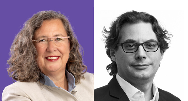 Von 'gefunden werden' zu 'empfohlen werden' - Heidi Schäfer (Lansinoh Laboratories Inc.) und Matthias van der Donk (Vorwerk) - Quelle: Lansinoh Laboratories Inc.; Vorwerk