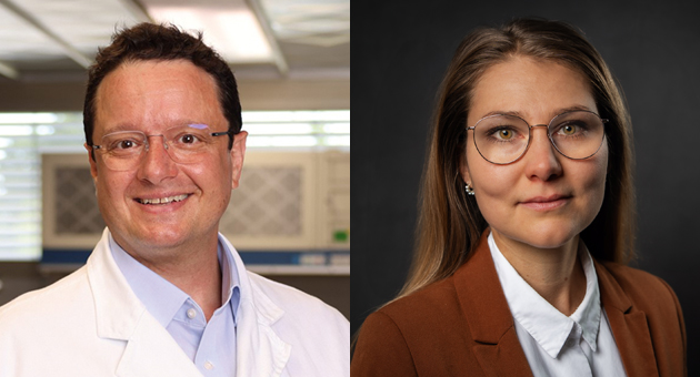 Die Verpackung wird zum Prüfstein der Marke - Prof. Dr. Markus Schmid ist seit 2018 ist er Professor an der Hochschule Albstadt-Sigmaringen und leitet dort das Sustainable Packaging Institute (SPI), Mara Strenger (M.Sc.) ist seit November 2020 Wissenschaftlerin mit Schwerpunkt Bioökonomie, Kreislaufwirtschaft und Nachhaltigkeit am Sustainable Packaging Institute SPI der Hochschule Albstadt-SigmaringenQuelle: Marcel Carta, Gruppe Drei