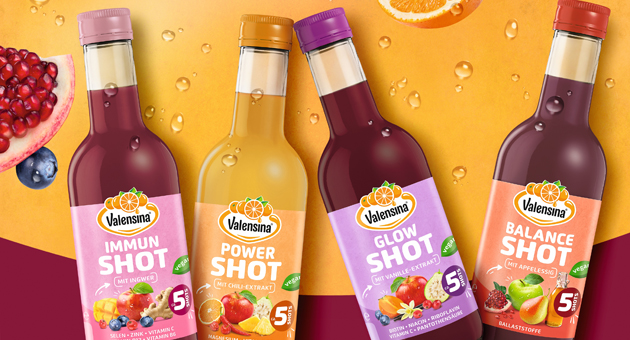 Valensina launcht funktionale Shots - Valensina erweitert das Sortiment ab September 2026 um vier funktionale Shots – Quelle: Valensina