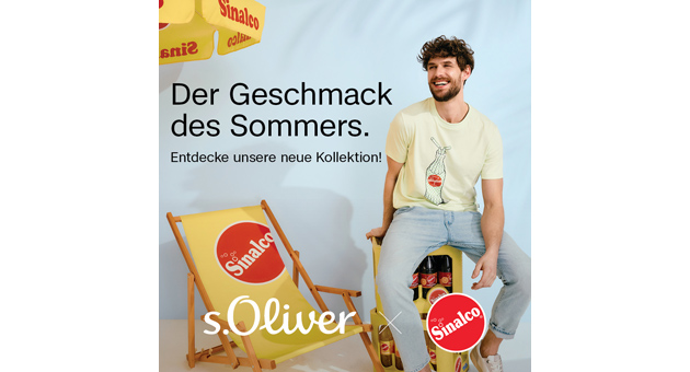 S.Oliver launcht Shirts mit Sinalco-Print - Quelle: Sinalco