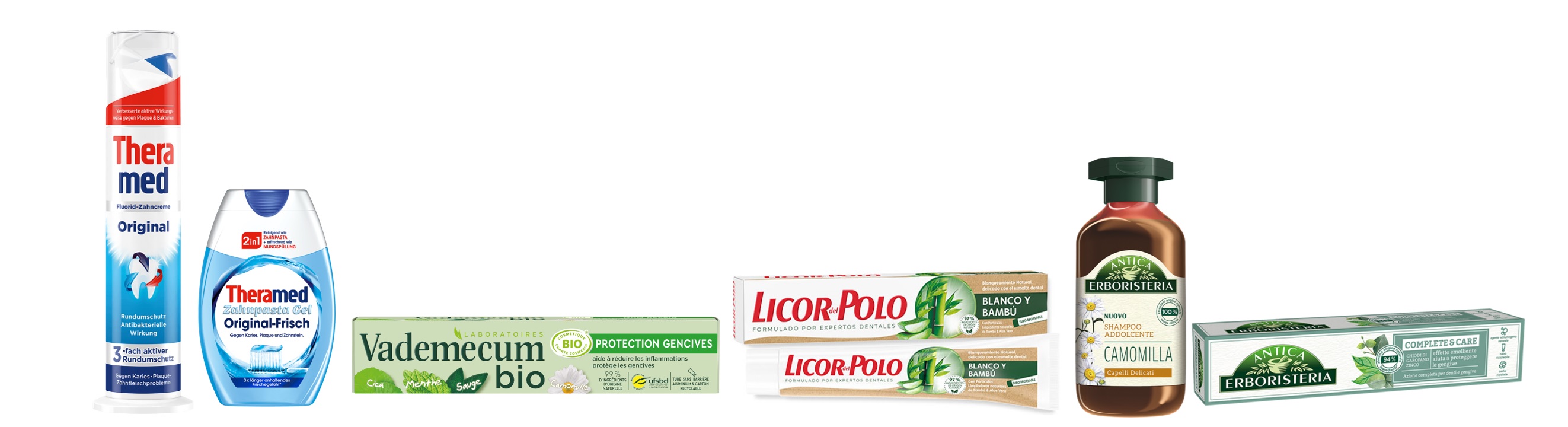 Katjes International übernimmt Henkel Oral Care - Katjes International übernimmt Theramed, Vademecum, Licor del Polo und Antica Erboristeria - Quelle: Katjes