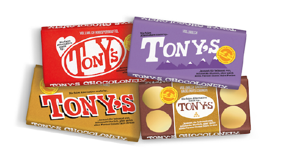 Das sagen die Schokoladenkonzerne zu Tony's vergleichender Kampagne - Mit seiner neuen Kampagne und dem Launch der neuen Schokoladensorten, spricht Tony's Chocolonely Schokoladenhersteller wie Milka, Kitkat, Ferrero und Twix an - Quelle: Tony's Chocolonely