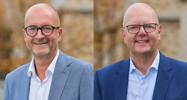 Zott-Gruppe: Roth übernimmt ab 2027 die Position des CEO, Uszko geht - René Roth (l.) wird zum 1. Januar 2027 neuer CEO der Zott-Gruppe, Frank Uszko (r.), aktueller CEO des Unternehmens, geht - Quelle: Zott-Gruppe