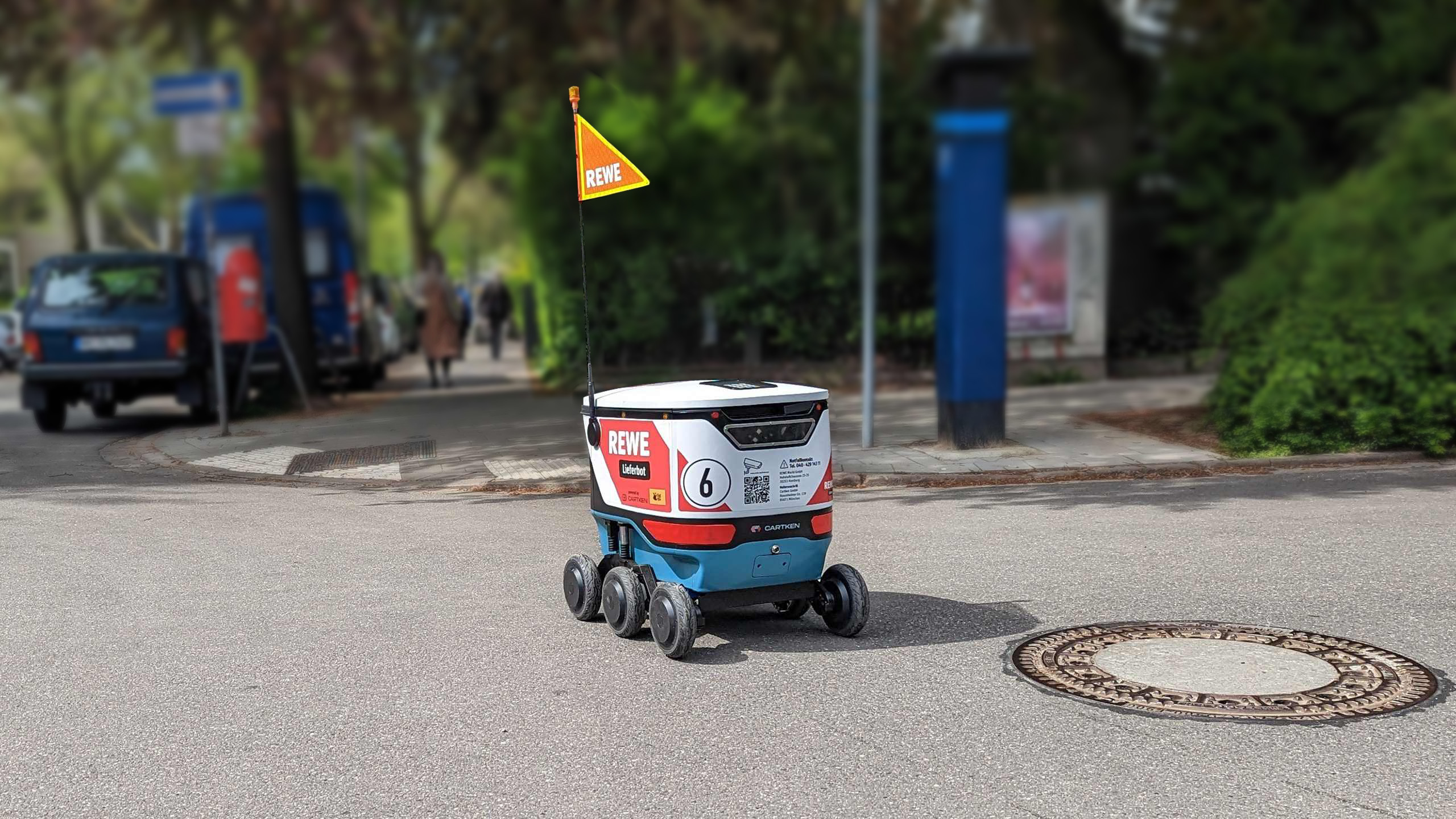 Rewe liefert mit autonom fahrenden Bots - Quelle: Rewe